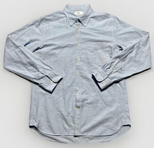 Mr. P Mr. Porter Button Down Collar Cotton Oxford Shirt Mens Size XL Blue